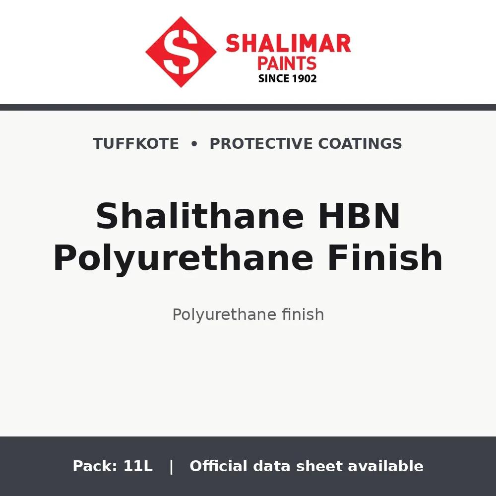 Shalimar Shalithane HBN Polyurethane Finish - polyurethane finish by Shalimar Paints, 11L pack