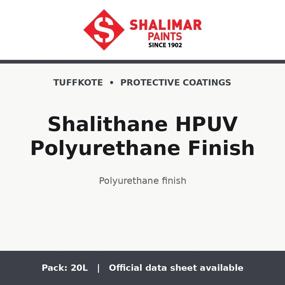 Shalimar Shalithane HPUV Polyurethane Finish - polyurethane finish by Shalimar Paints, 20L pack