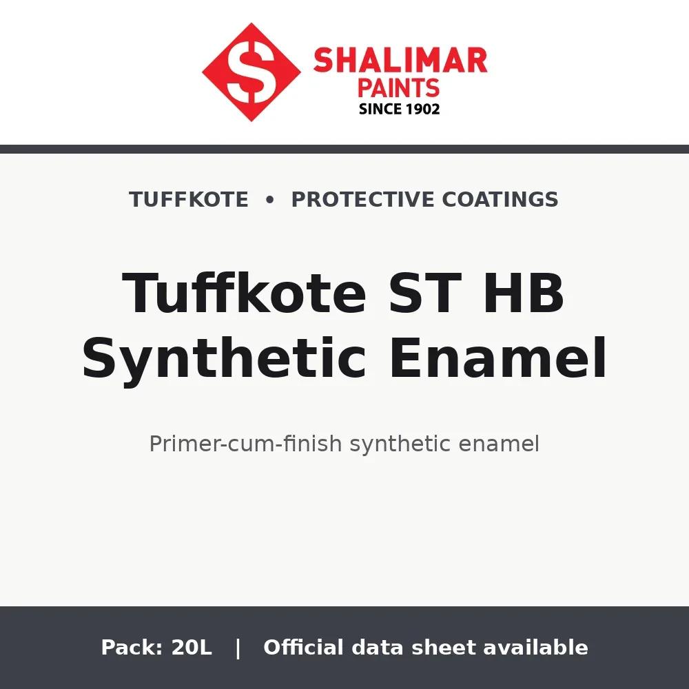 Shalimar Tuffkote ST HB Synthetic Enamel - primer-cum-finish synthetic enamel by Shalimar Paints, 20L pack