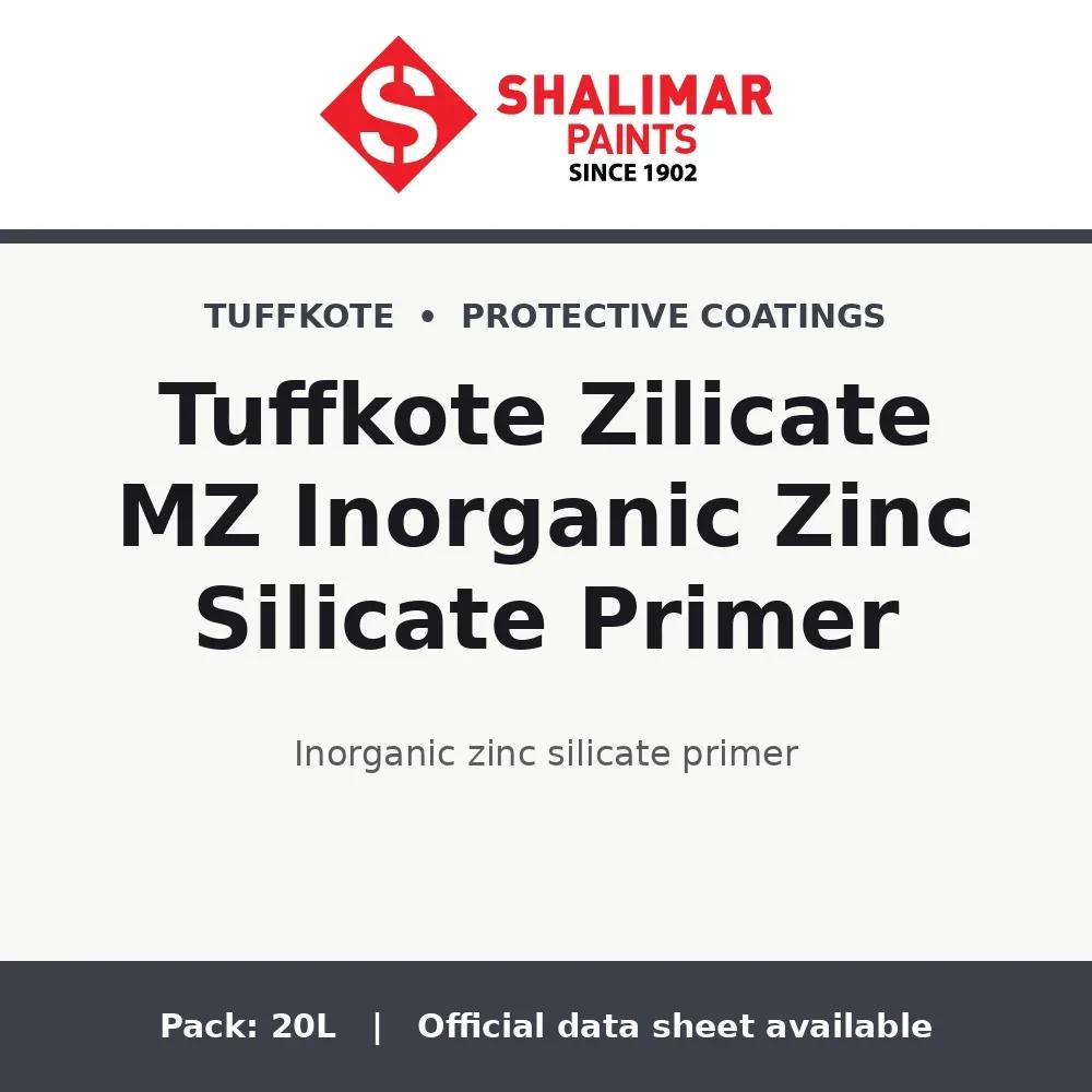Shalimar Tuffkote Zilicate MZ Inorganic Zinc Silicate Primer