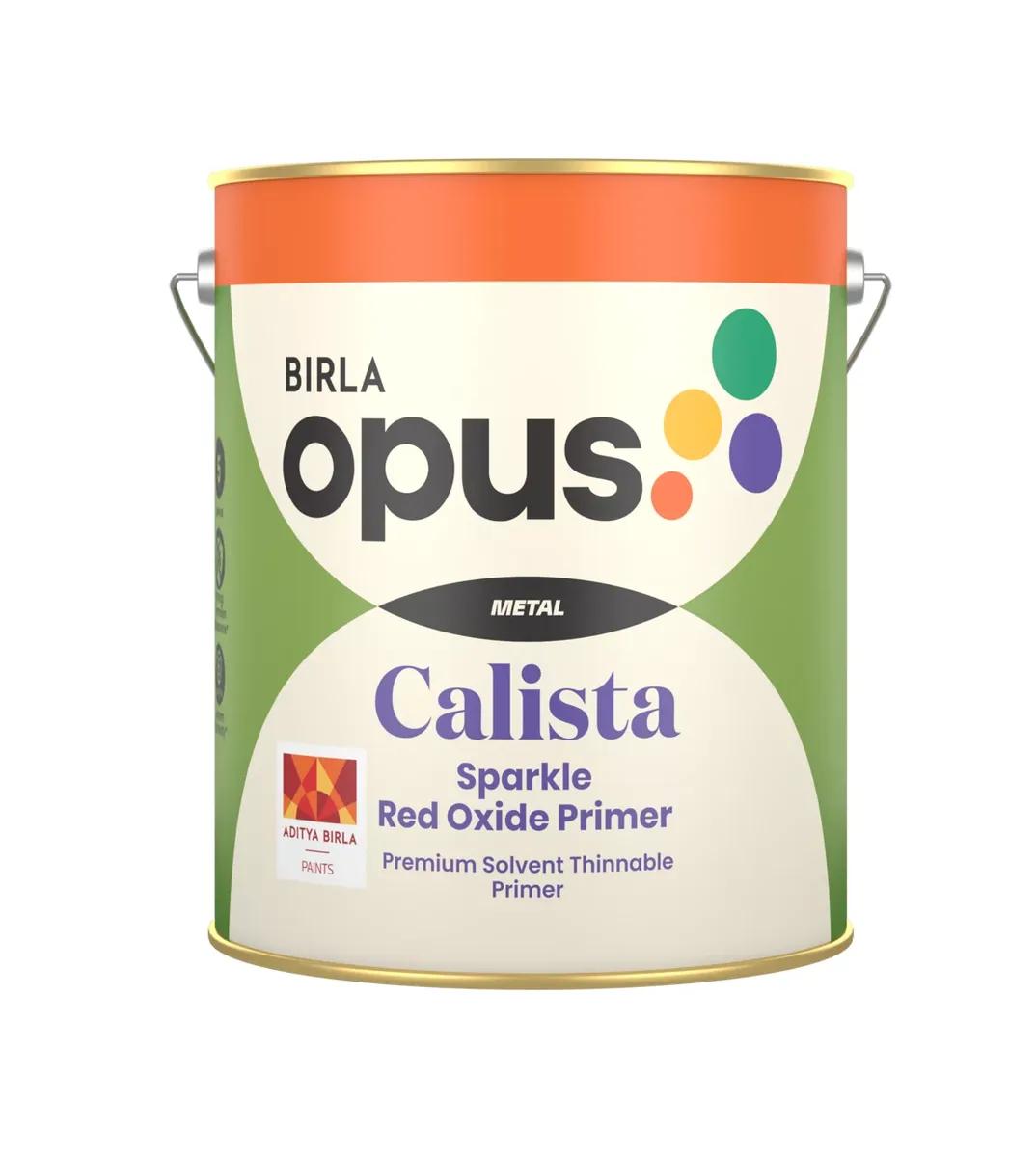 Birla Opus Calista Sparkle Red Oxide Primer pack