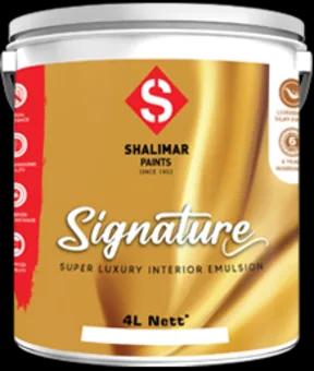 Shalimar Signature luxury interior emulsion pack